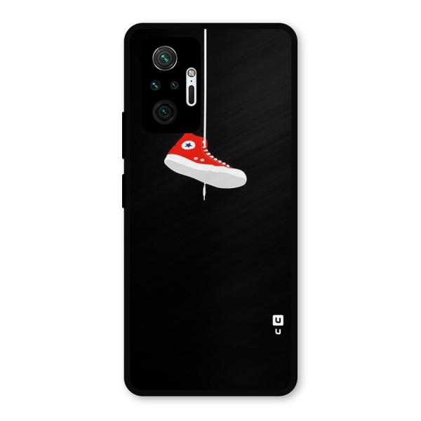 Red Shoe Hanging Metal Back Case for Redmi Note 10 Pro