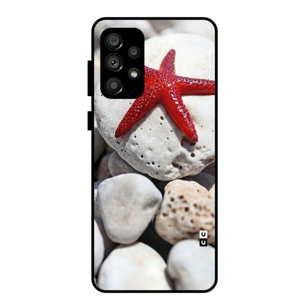Red Star Fish Metal Back Case for Galaxy A73 5G