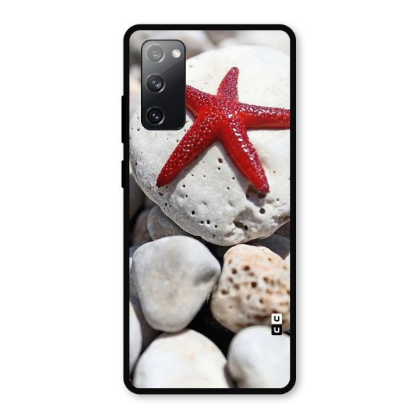 Red Star Fish Metal Back Case for Galaxy S20 FE
