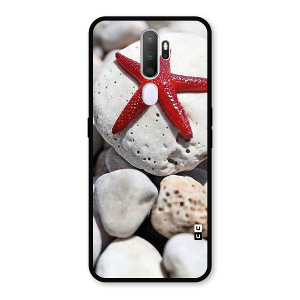 Red Star Fish Metal Back Case for Oppo A9 (2020)