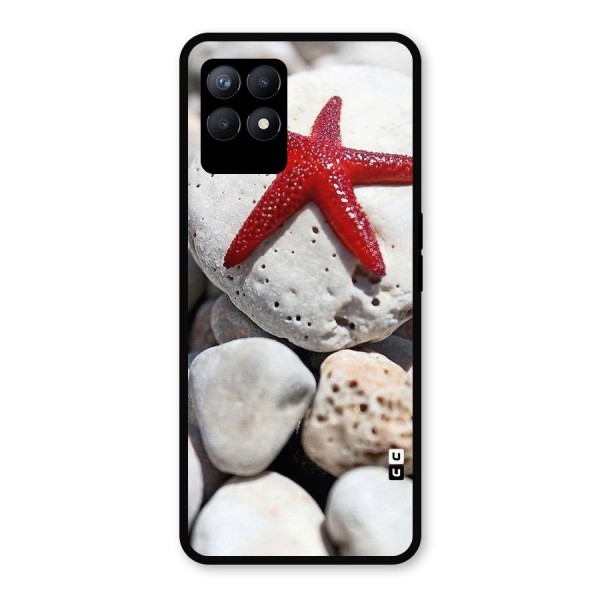 Red Star Fish Metal Back Case for Realme Narzo 50