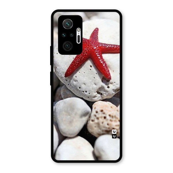 Red Star Fish Metal Back Case for Redmi Note 10 Pro