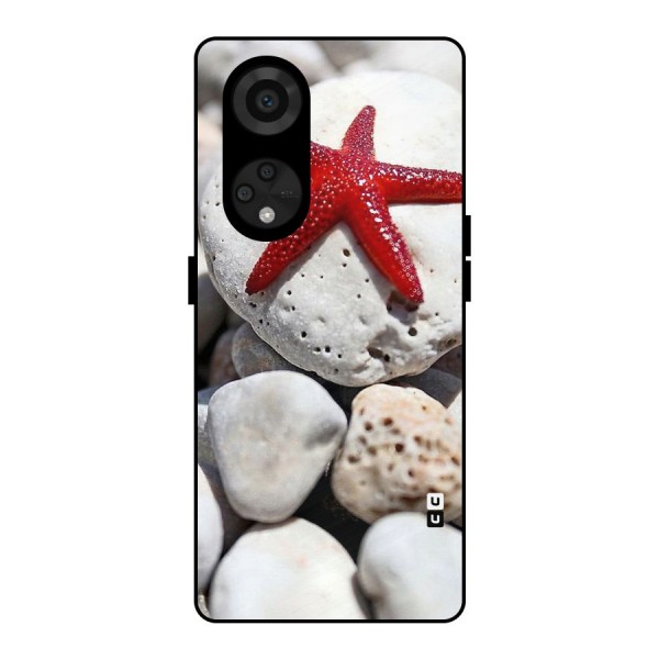 Red Star Fish Metal Back Case for Reno8 T 5G