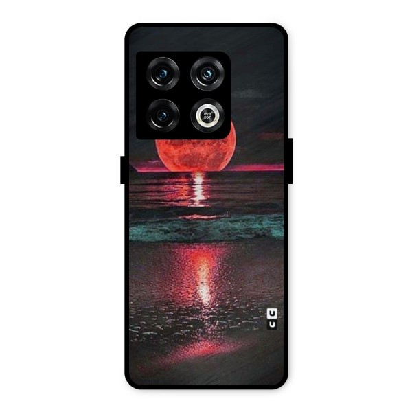 Red Sun Ocean Metal Back Case for OnePlus 10 Pro 5G
