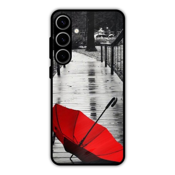 Red Umbrella Metal Back Case for Galaxy S24 Plus