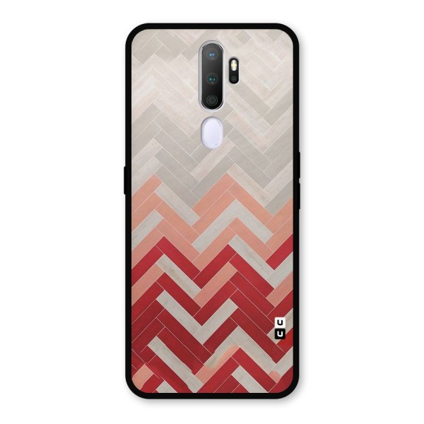 Reds and Greys Metal Back Case for Oppo A9 (2020)
