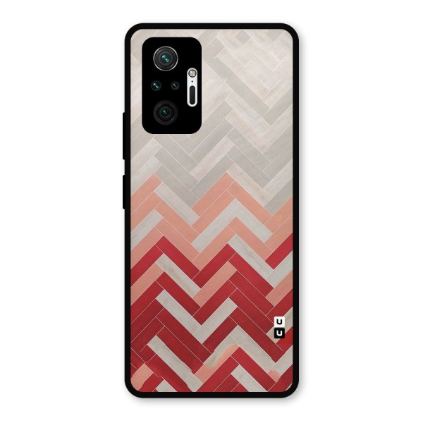 Reds and Greys Metal Back Case for Redmi Note 10 Pro