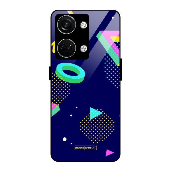 Retro Abstract Glass Back Case for Oneplus Nord 3
