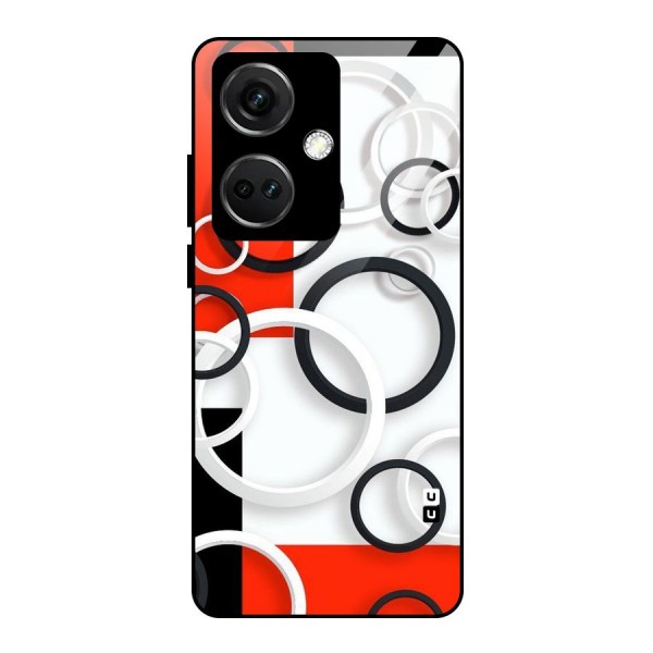 Rings Abstract Glass Back Case for OnePlus Nord CE 3 5G