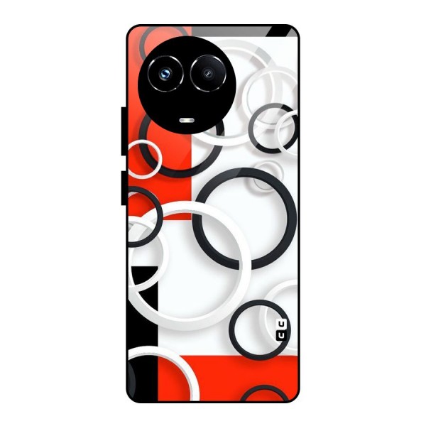 Rings Abstract Glass Back Case for Realme 11X