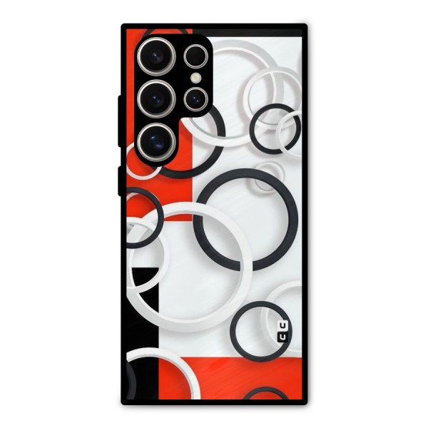 Rings Abstract Metal Back Case for Galaxy S24 Ultra