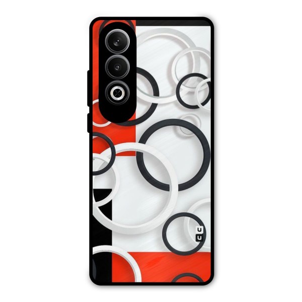 Rings Abstract Metal Back Case for OnePlus Nord CE4