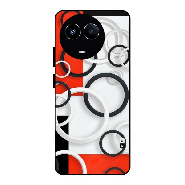 Rings Abstract Metal Back Case for Realme 11 5G