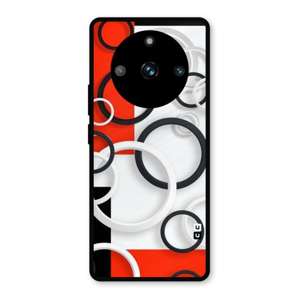 Rings Abstract Metal Back Case for Realme 11 Pro Plus