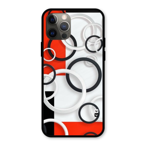 Rings Abstract Metal Back Case for iPhone 12 Pro
