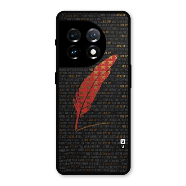 Rise Up Feather Metal Back Case for OnePlus 11
