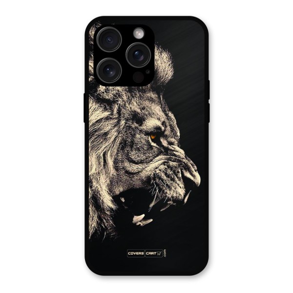 Roaring Lion Metal Back Case for iPhone 15 Pro Max