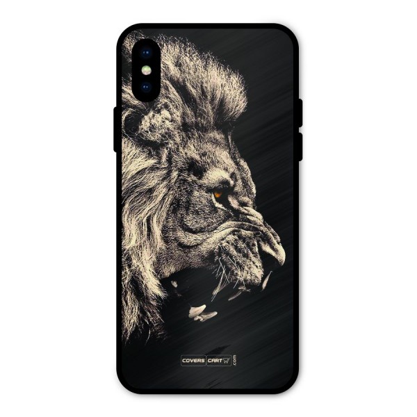 Roaring Lion Metal Back Case for iPhone X