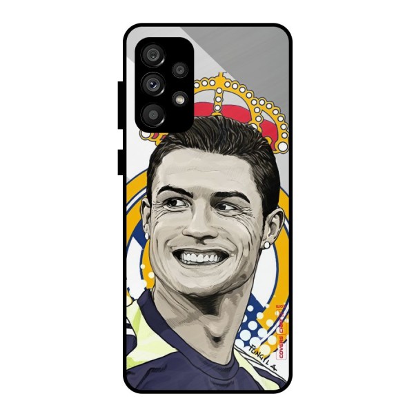 Ronaldo Madrid King Metal Back Case for Galaxy A73 5G