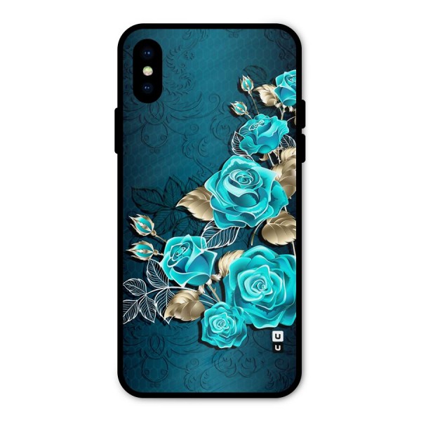 Rose Sheet Metal Back Case for iPhone X