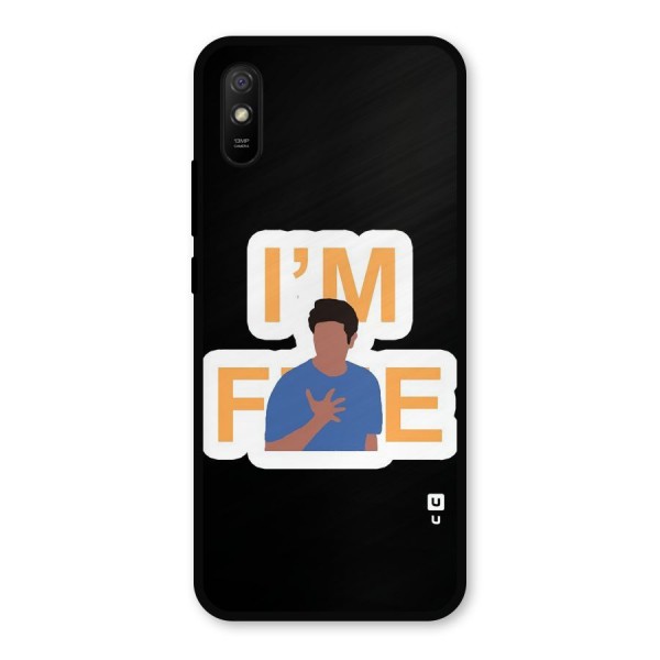 Ross is Fine Metal Back Case for Redmi 9i