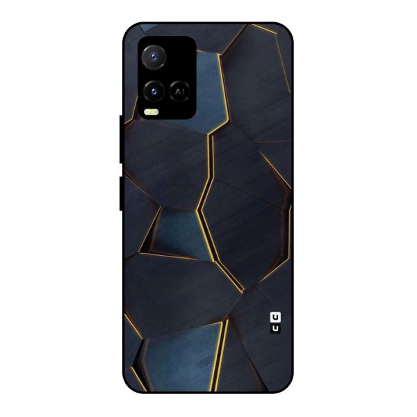Royal Abstract Metal Back Case for Vivo Y33s