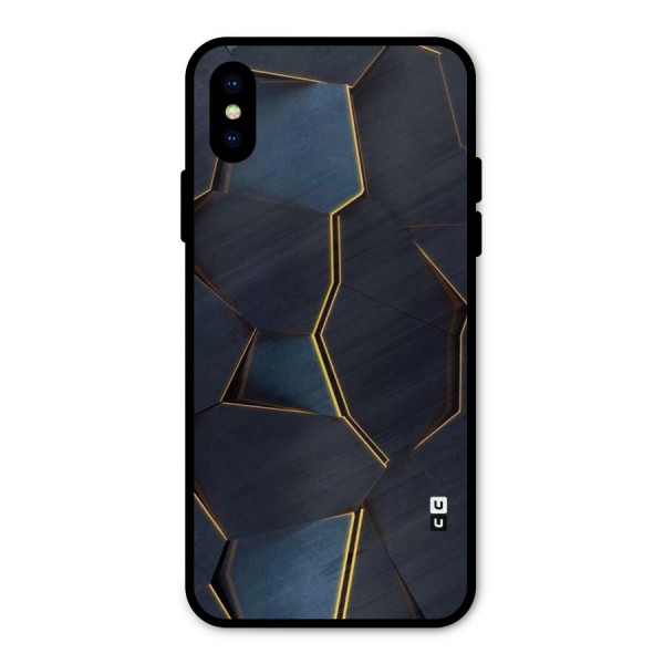 Royal Abstract Metal Back Case for iPhone X