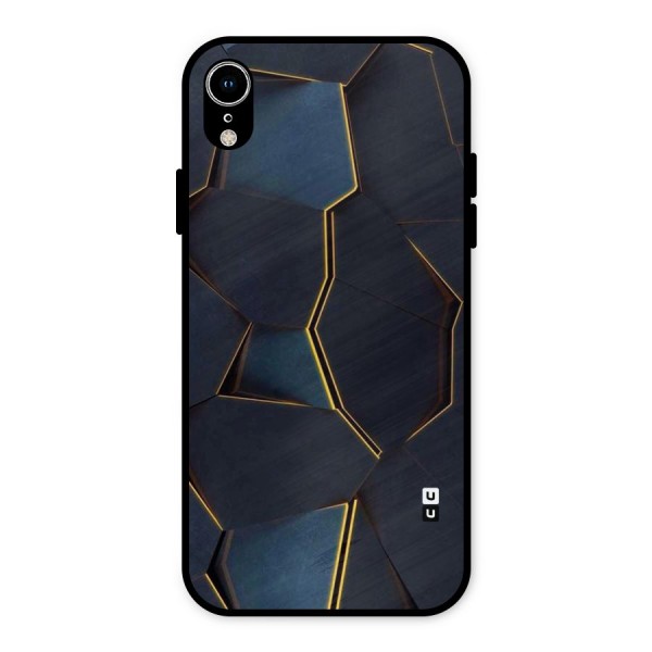 Royal Abstract Metal Back Case for iPhone XR