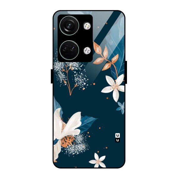 Royal Floral Glass Back Case for Oneplus Nord 3