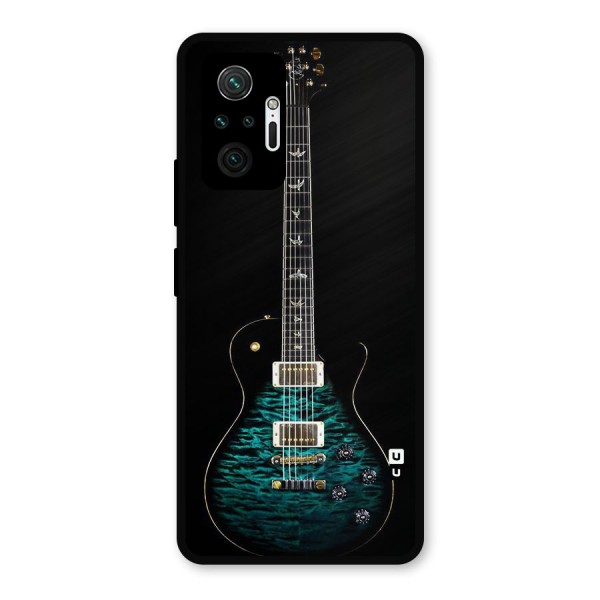 Royal Green Guitar Metal Back Case for Redmi Note 10 Pro
