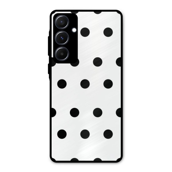 Royal Polka Dots Metal Back Case for Galaxy A55