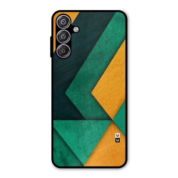 Rugged Abstract Stripes Metal Back Case for Galaxy M15