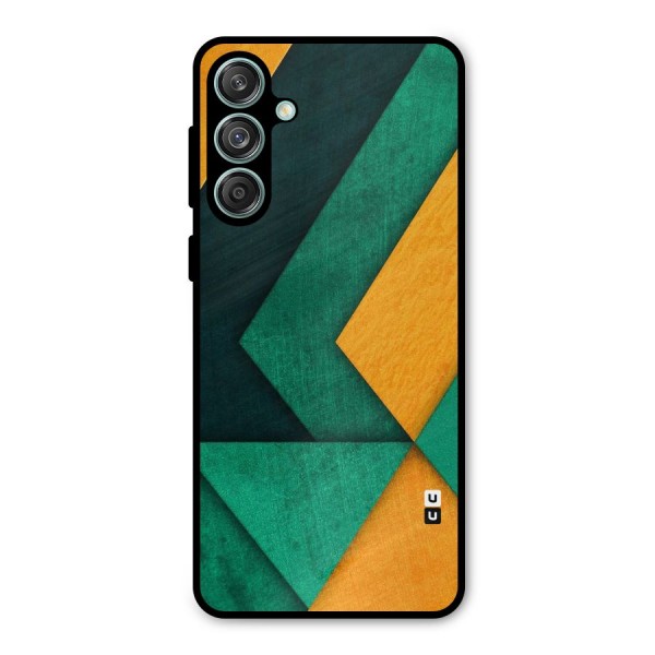 Rugged Abstract Stripes Metal Back Case for Galaxy M55 5G
