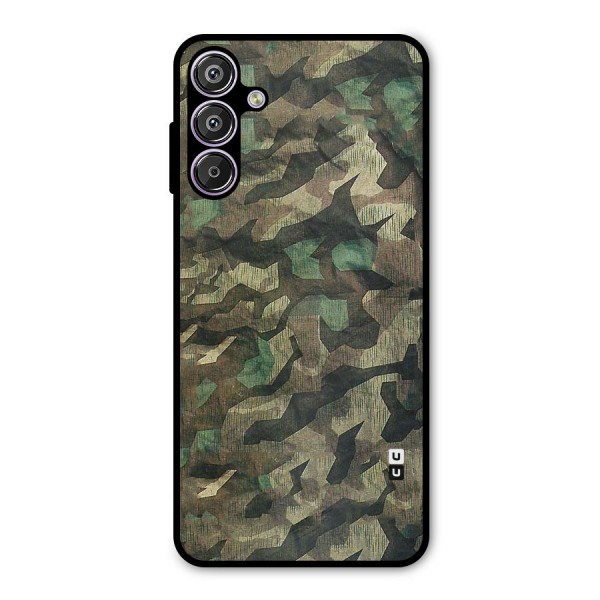 Rugged Army Metal Back Case for Galaxy M15