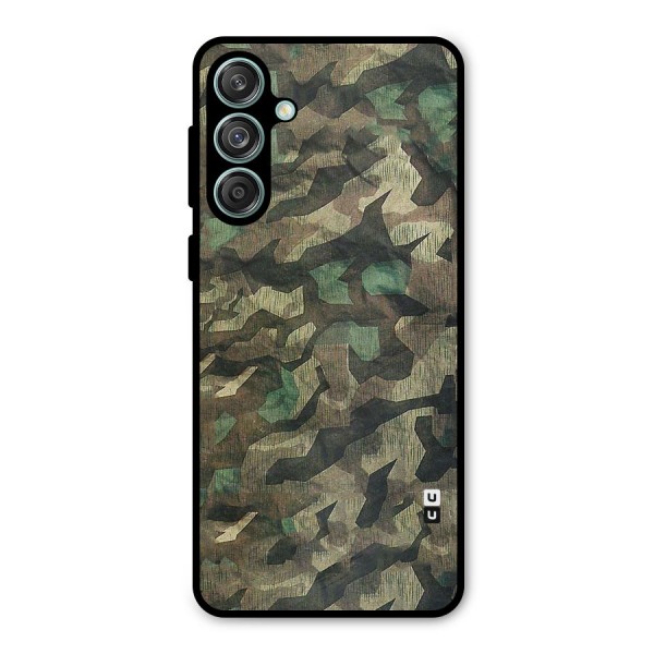 Rugged Army Metal Back Case for Galaxy M55 5G