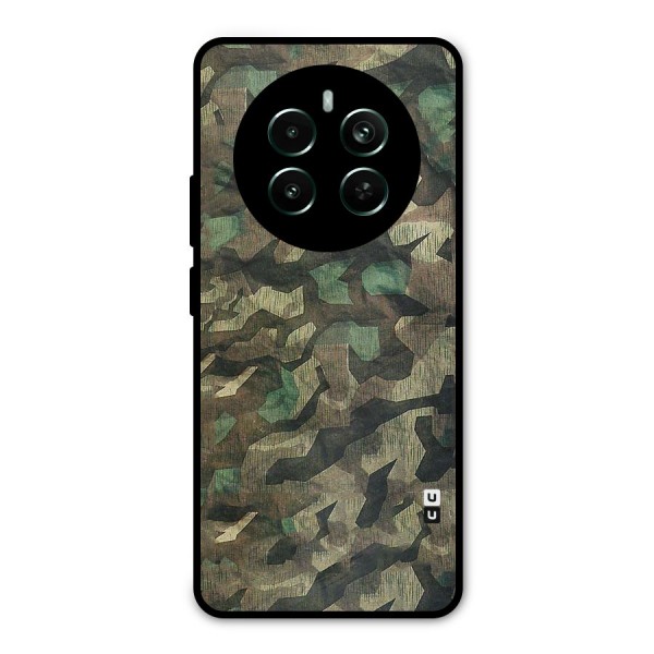 Rugged Army Metal Back Case for Realme 12 Plus