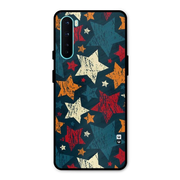 Rugged Star Design Metal Back Case for OnePlus Nord