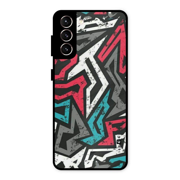 Rugged Strike Abstract Metal Back Case for Galaxy S21 5G