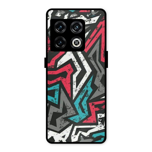 Rugged Strike Abstract Metal Back Case for OnePlus 10 Pro 5G