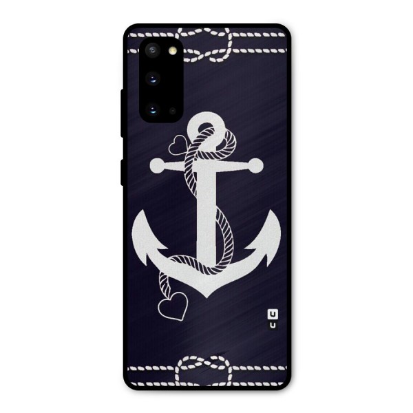 Sail Anchor Metal Back Case for Galaxy S20