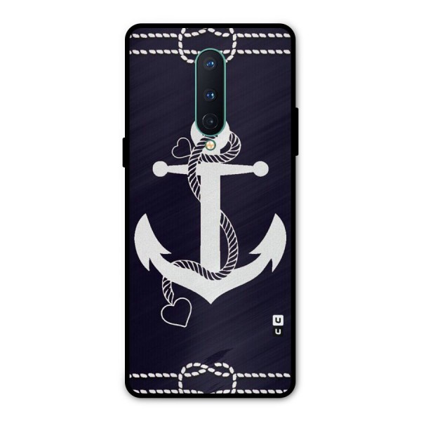 Sail Anchor Metal Back Case for OnePlus 8