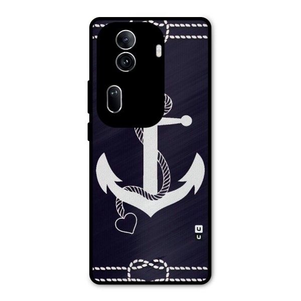 Sail Anchor Metal Back Case for Oppo Reno11 Pro 5G