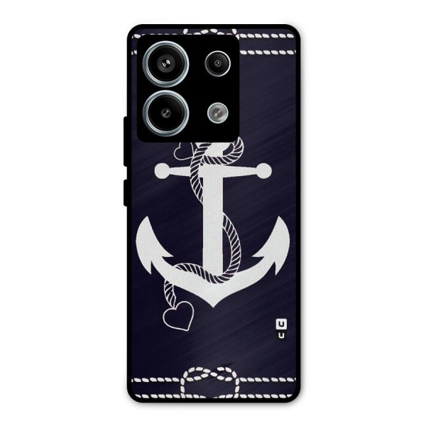 Sail Anchor Metal Back Case for Redmi Note 13 Pro 5G