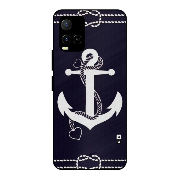 Sail Anchor Metal Back Case for Vivo Y33s