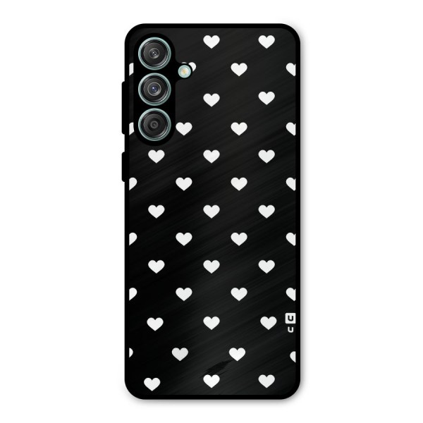Seamless Hearts Pattern Metal Back Case for Galaxy M55 5G