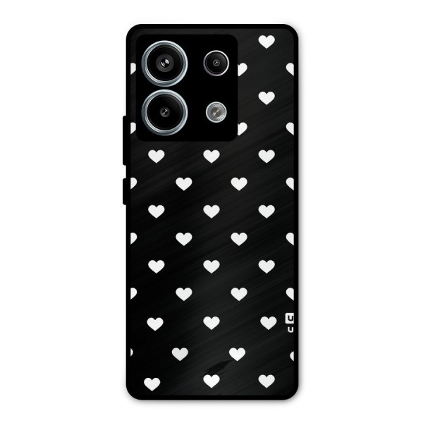 Seamless Hearts Pattern Metal Back Case for Redmi Note 13 Pro 5G