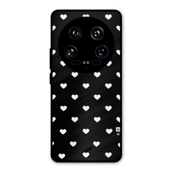 Seamless Hearts Pattern Metal Back Case for Xiaomi 14 Ultra