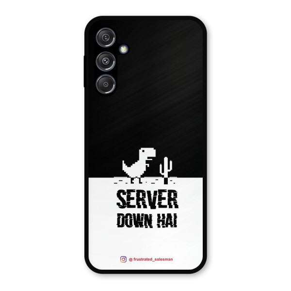 Server Down Hai Black Metal Back Case for Galaxy M34 5G