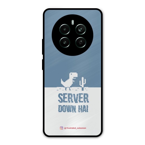 Server Down Hai SteelBlue Metal Back Case for Realme 12 Plus