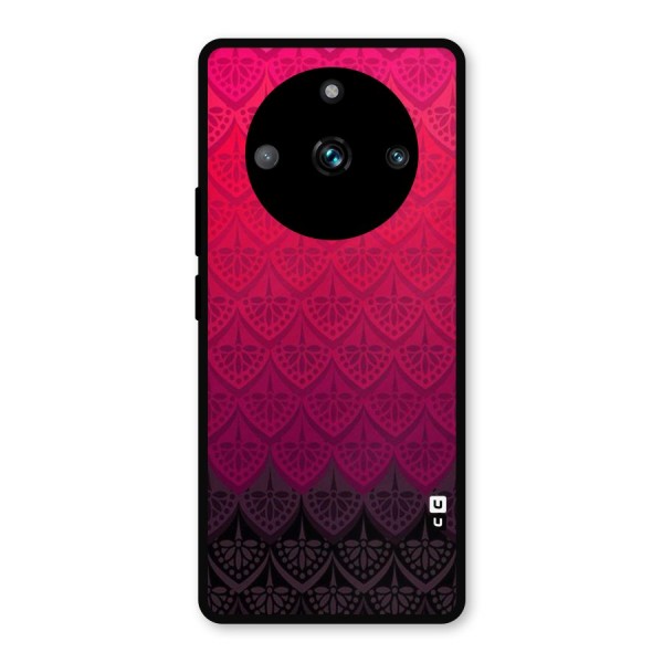 Shades Red Design Metal Back Case for Realme 11 Pro Plus